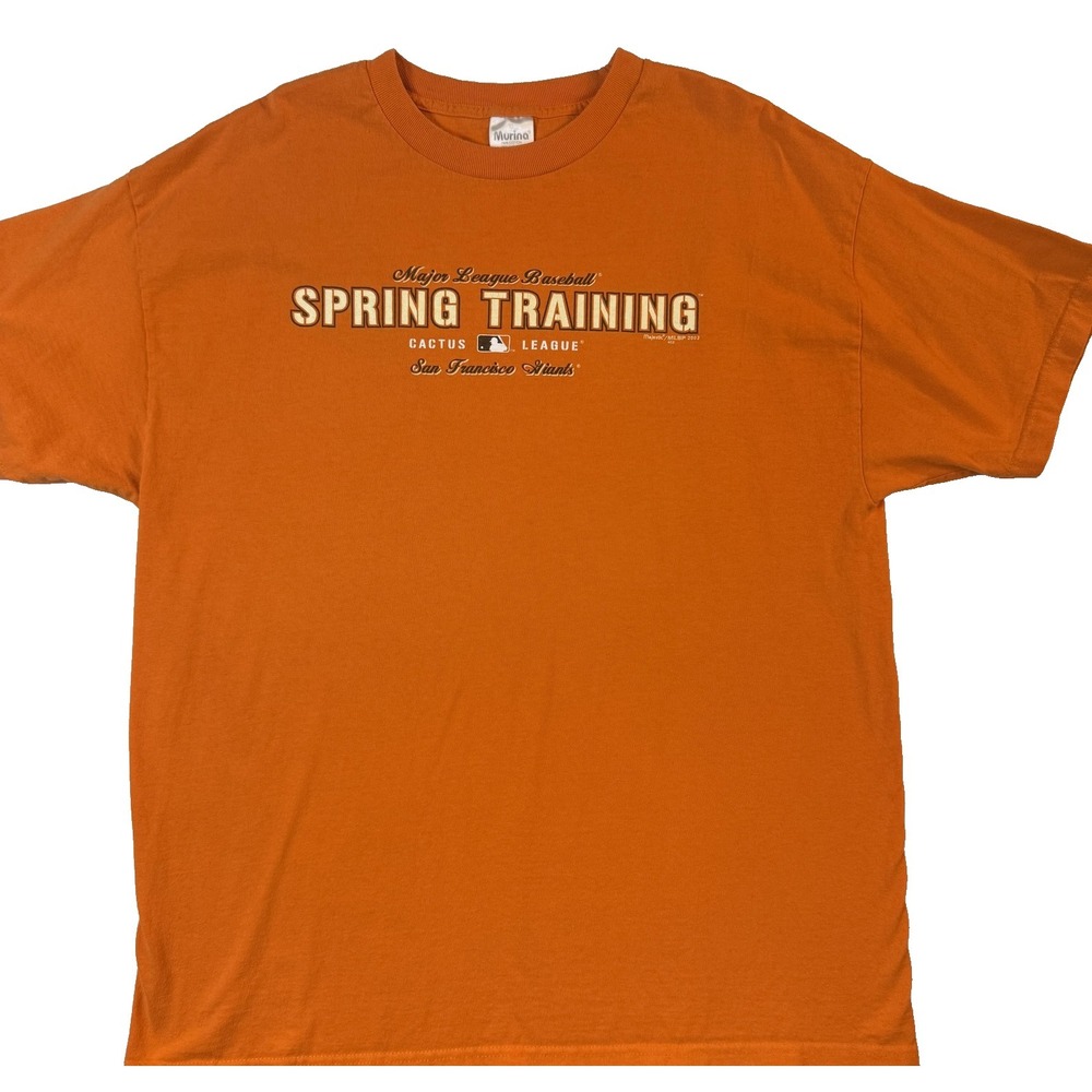 Vintage 2002 San Francisco Giants TShirt Mens XL Spring Training MLB Y2K USA
